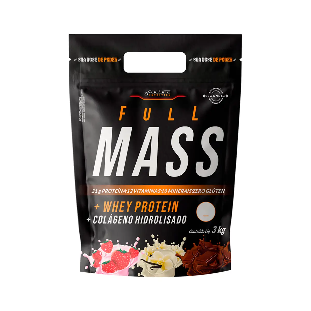 Full Life Whey Full Mass Full Life suplemento