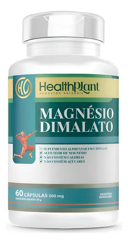 Magnésio Dimalato HealthPlant suplemento